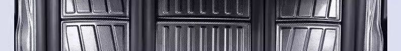 Toyota Sienna interior SI floor mats with fiber texture, 21-piece set, NATPE Via floor mats, EN carbon fiber, all-black model