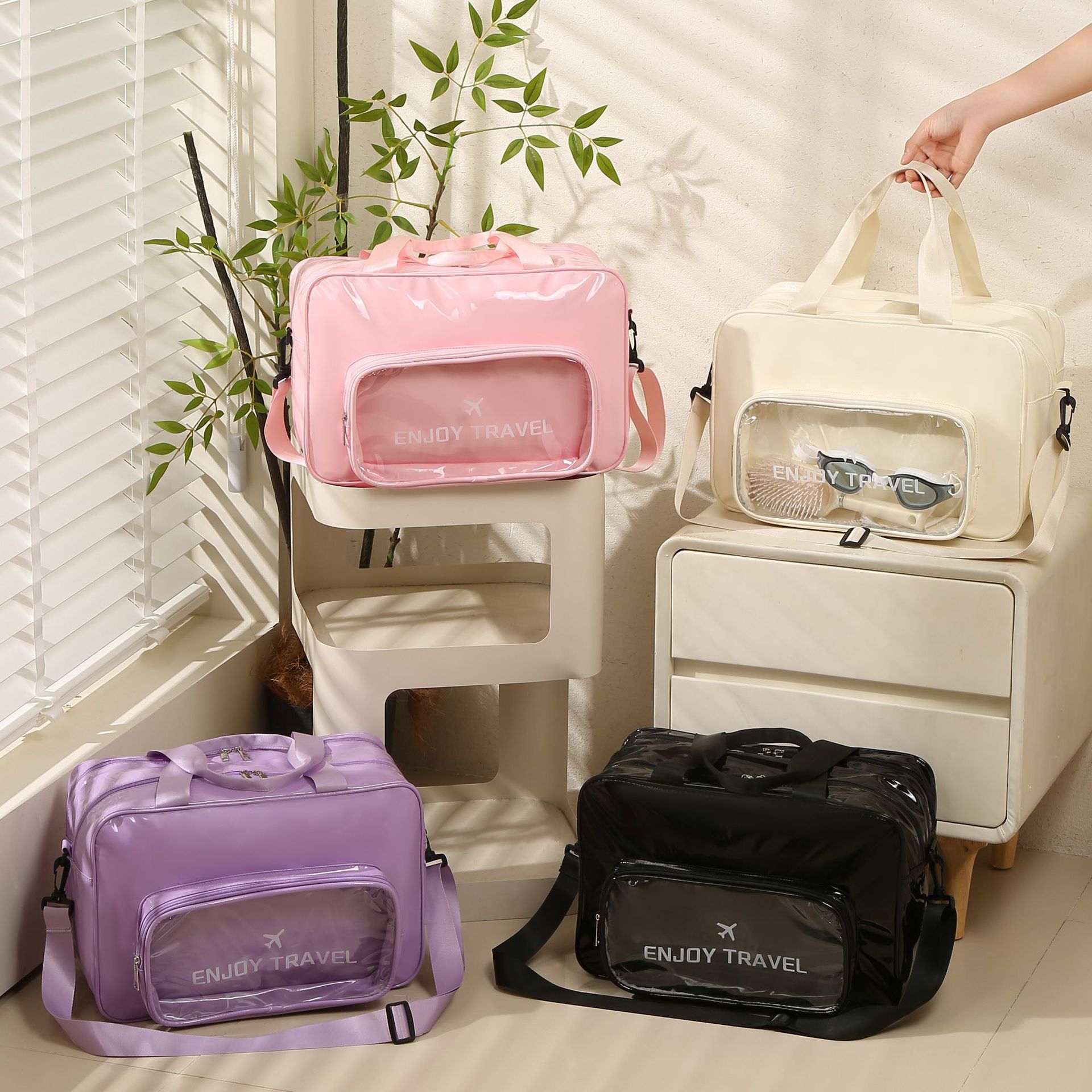 新款游泳包干湿分离洗澡手提袋防水泳包新款洗浴洗漱收纳包