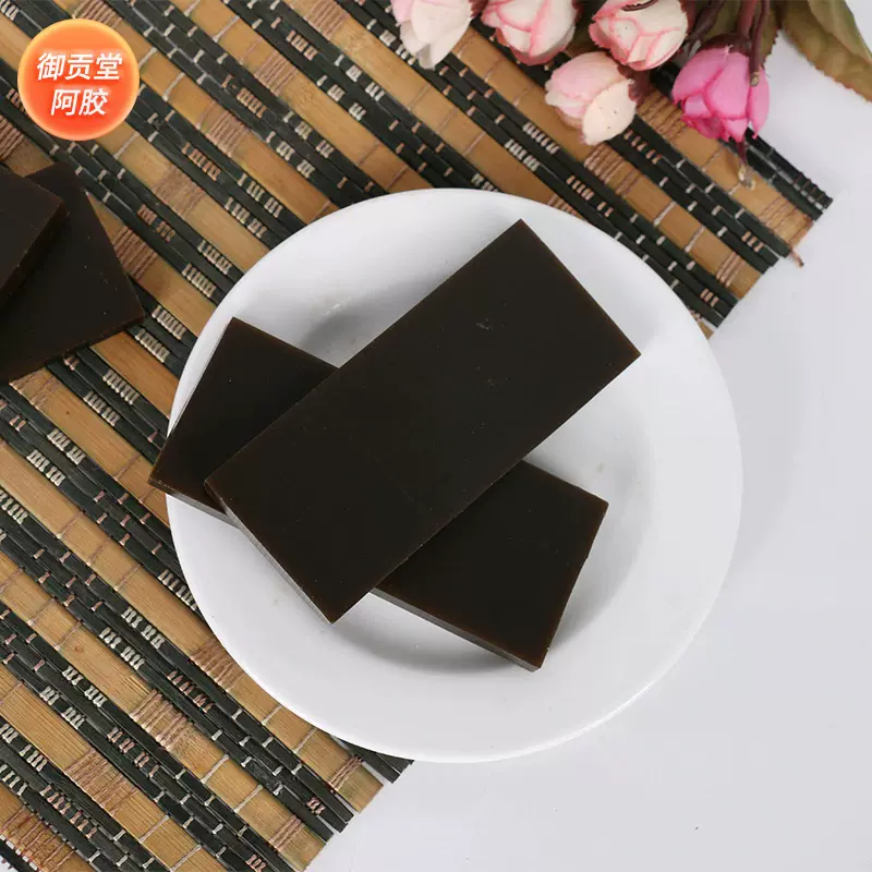 驴皮阿胶片手工熬制阿胶块铁盒装250g古法手艺真驴皮熬制阿胶片