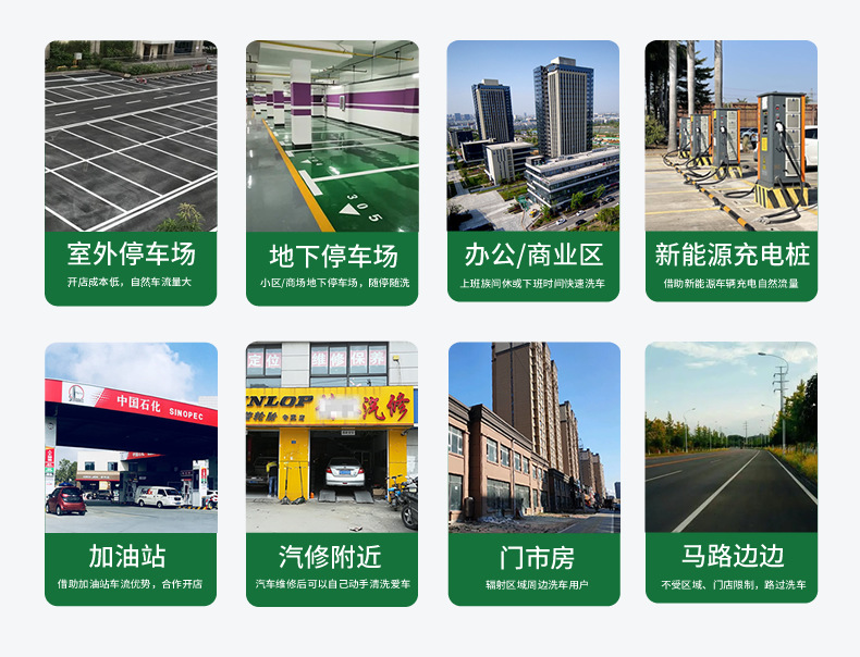 With land commercial sharing 24h unmanned self-service car washing machine commercial intelligent self-service car washing machine hours unattended
