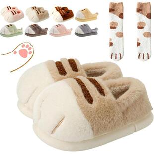 X 51136 Cat Paw Fleece Shoes ؈צ�ӽq��Ь�羳���uͨ���R