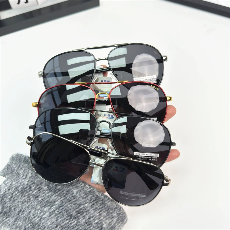 New men's stainless steel polarized sunglasses, men driving sunglasses, popular e-commerce color-changing polarized glasses