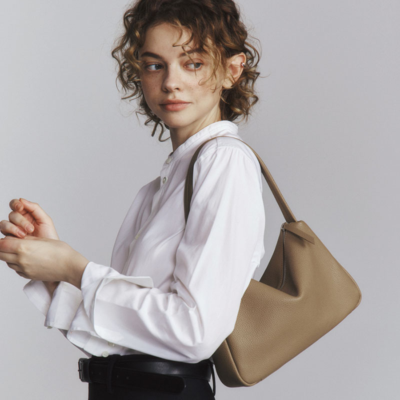 Top Grain Cowhide French Shoulder Underarm Bag 2026 Spring/Summer New Tote Handbag Genuine Leather Shoulder Bag For Women - Thumbnail 3