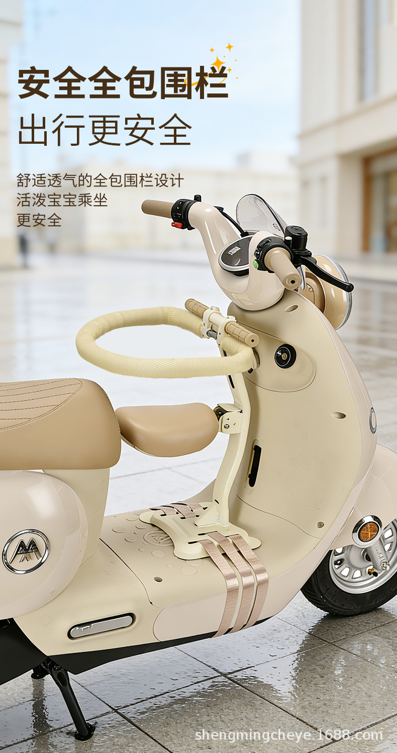 Electric Vehicle Child Seat Front-Mounted Yadea Aima Tailg Universal Baby Safety Foldable Seat