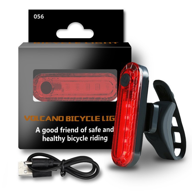 Bicicleta bicicleta de montaña luz trasera de carga USB 056 luz trasera titular tubo fábrica gran cantidad Congyo