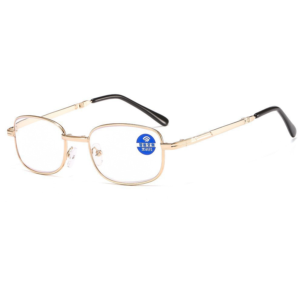 2025 Foldable Ultra-Portable Metal Anti-Blue Light Reading Glasses…