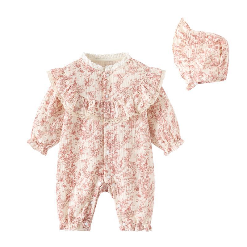 Baby clothes, spring wear, newborn baby bodysuit, thin and cute style, perfect for going out.