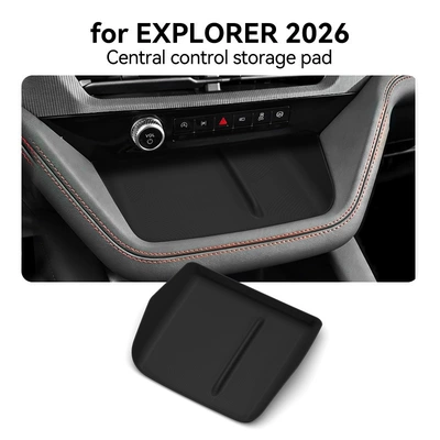 Suitable for 26 Explorer models, central console storage silicone mat, EXPLORER protective anti-slip mat, car-specific accessories for modification (Anti-slip mat) - 26-explorer-center-console-mats-north-american-models
