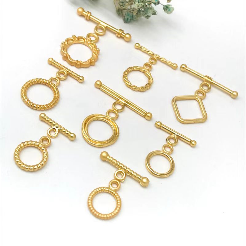 Simple Style Solid Color Metal Plating Jewelry Accessories 10 Sets Per Pack display picture 2