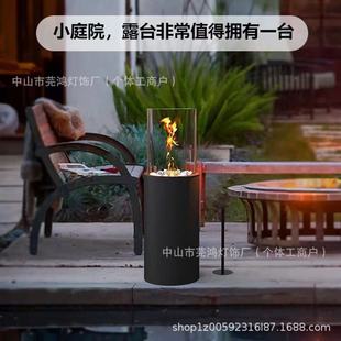 Freestanding Fireplace Real Fire Stove Outdoor Indoor Decoration High-End Atmospheric Artist Alcohol Fireplace Cross-Border