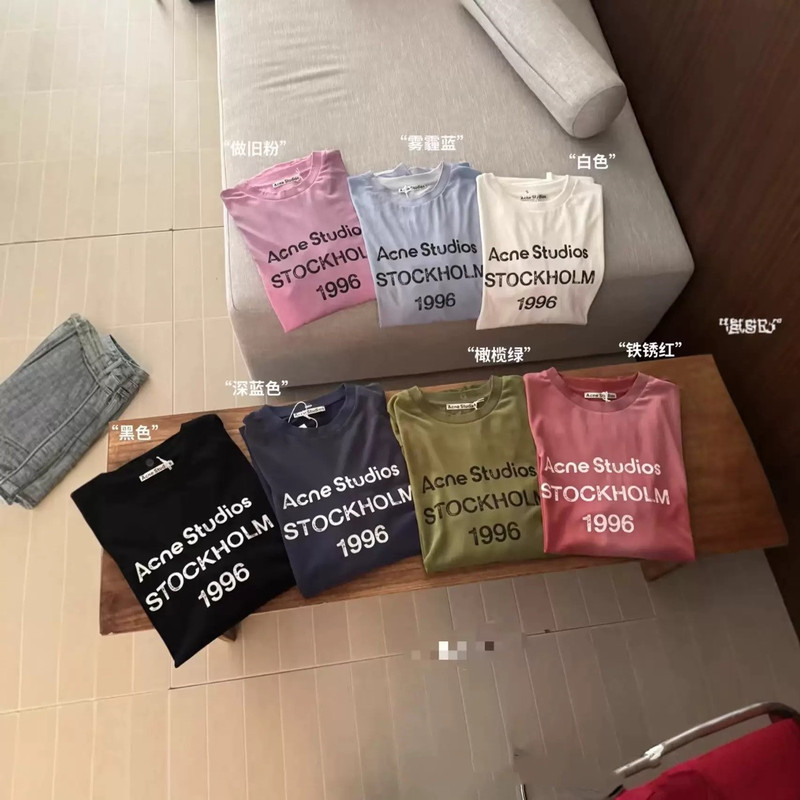 Ac Correct 2026 Spring/Summer New Classic Solid Color Lettered Vintage Simple Elegant Korean Style Top T-Shirt Sun Protection for Women