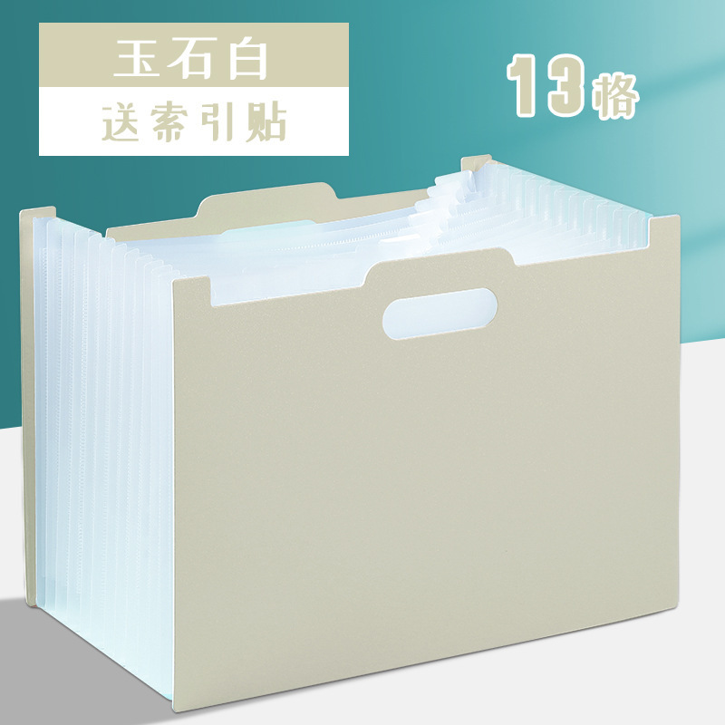 Bolsa de órgano de boca oblicua de carpeta vertical de escritorio Bolsa de almacenamiento de órgano retráctil multicapa para papel de prueba de estudiante