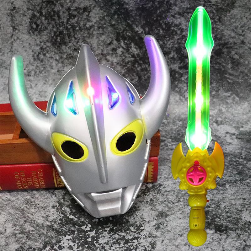 Cerro Autot máscara de niños luminosa máscara de casco de Digia Cerro armas juguetes para niños espada cuerpo