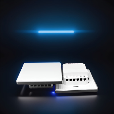 wifi智能家居触摸屏86开关外壳中英欧规通用|ms