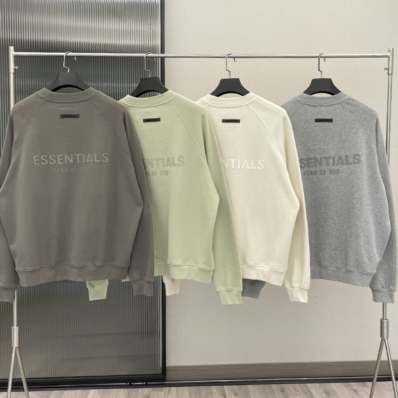Fog Men's Round Neck Sweatshirt Essentials Multi-Line High Street Fleece-Lined Printed Trendy Loose Niche Couple Long-Sleeved Shirt Fog Men's Round Neck Sweatshirt Essentials Multi-Line High Street Fleece-Lined Printed Trendy Loose Niche Couple Long-Sleeved Shirt