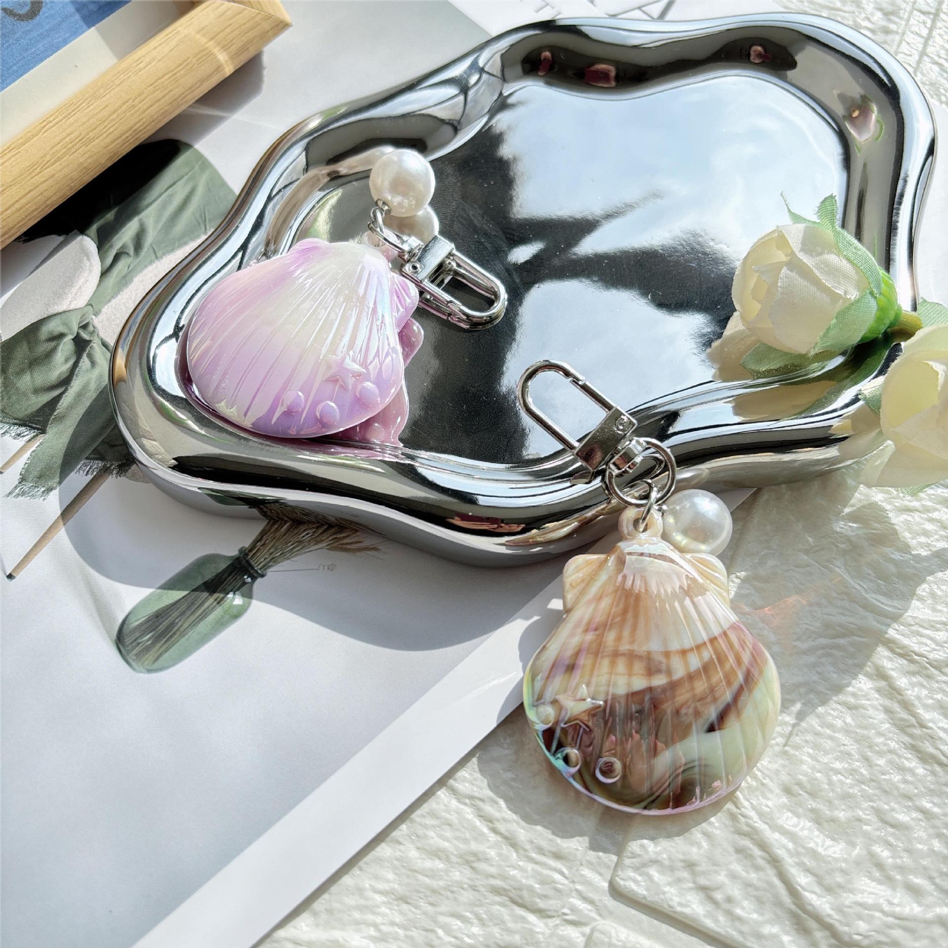 27g Weight Bag Pendant, Keychain Classification 1 Piece Quantity Holiday, Daily Occasion Acrylic Material Starfish Pattern Unisex Gender Marine Style Style 1 Piece Marine Style Starfish Acrylic Unisex Bag Pendant Keychain 5