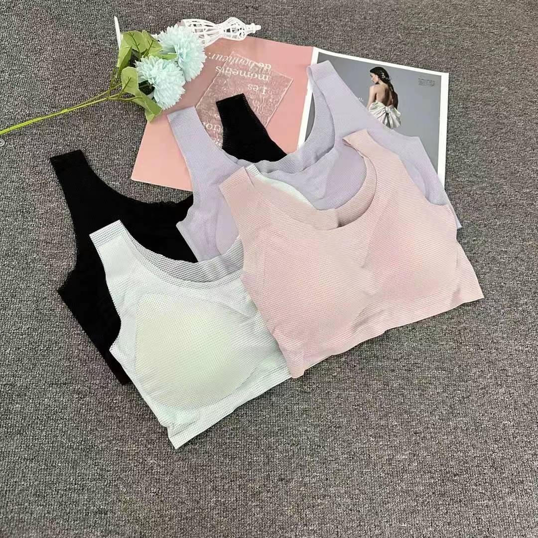 Nuevo cinturón de hombro ancho sin marcas, chaleco de alta calidad, bra de yoga, ropa interior deportiva, mujer