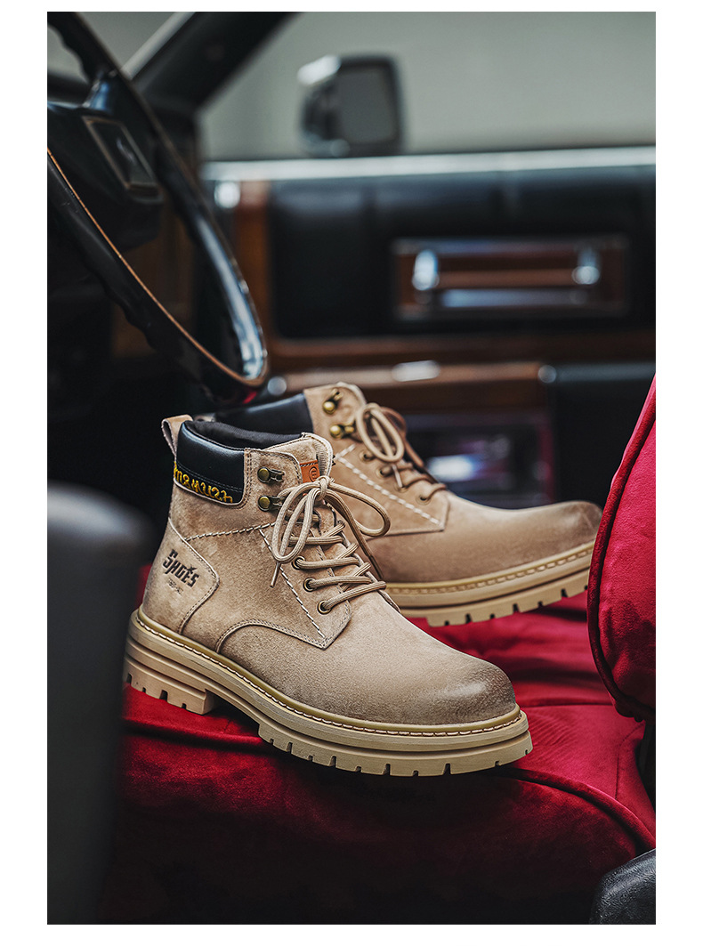 Chukka boots för herr i mocka casual retro outdoor skor_voghion.com