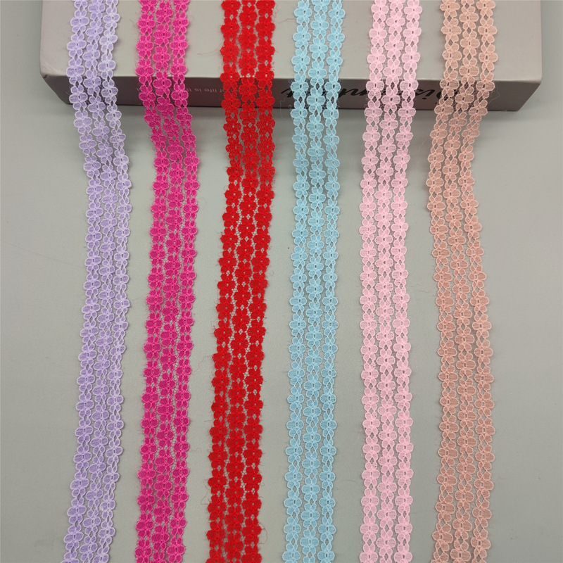 Color Lace 3cm Elasticless Lace Lace Shoes and Hats Bag Doll Skirt Toy Accessories Flower Packaging Lace Belt Color Lace 3cm Elasticless Lace Lace Shoes and Hats Bag Doll Skirt Toy Accessories Flower Packaging Lace Belt