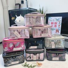 2026春季干湿分离化妆包防水大容量便携手提洗漱收纳包三件套收纳