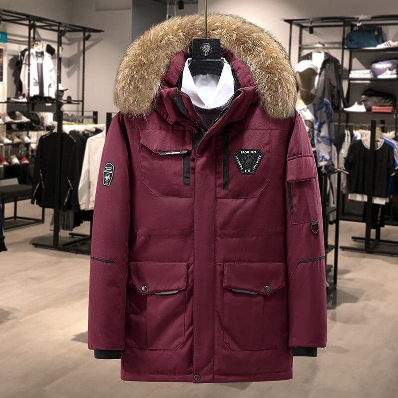 【Cross-Border Foreign Trade】Men's Down Jacket Short and Mid-Length Winter Outdoor Thickened Fur Collar Coat for Japan and Korea 【Cross-Border Foreign Trade】Men's Down Jacket Short and Mid-Length Winter Outdoor Thickened Fur Collar Coat for Japan and Korea