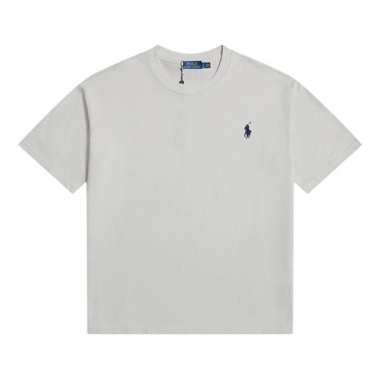 Light gray-sapphire blue label