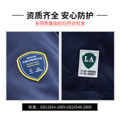 Henglu winter anti-acid and alkali anti-static work clothes cotton clothes thickened warm cotton coat chemical factory custom-made labor insurance clothes