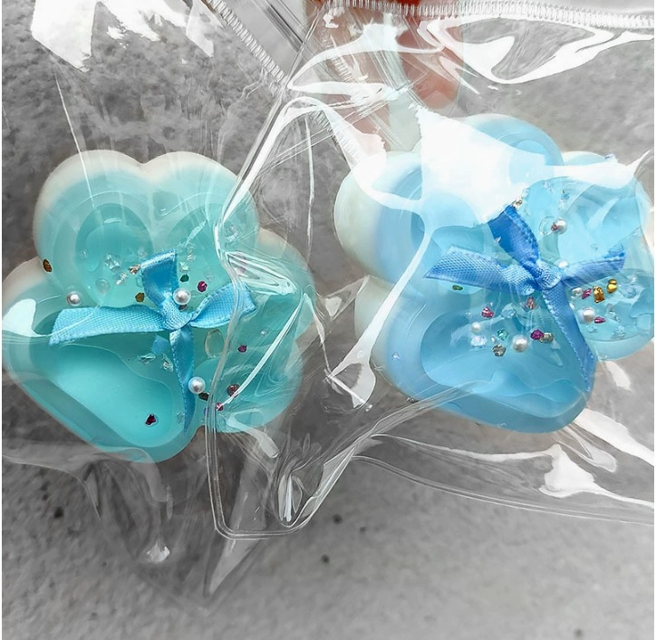 Pata de gato de sal marina Pellizca Le Xiaohongshu El mismo estilo Artezo de descompresión de barro Juguete de garra de gato Garra de gato de cristal Pellizca