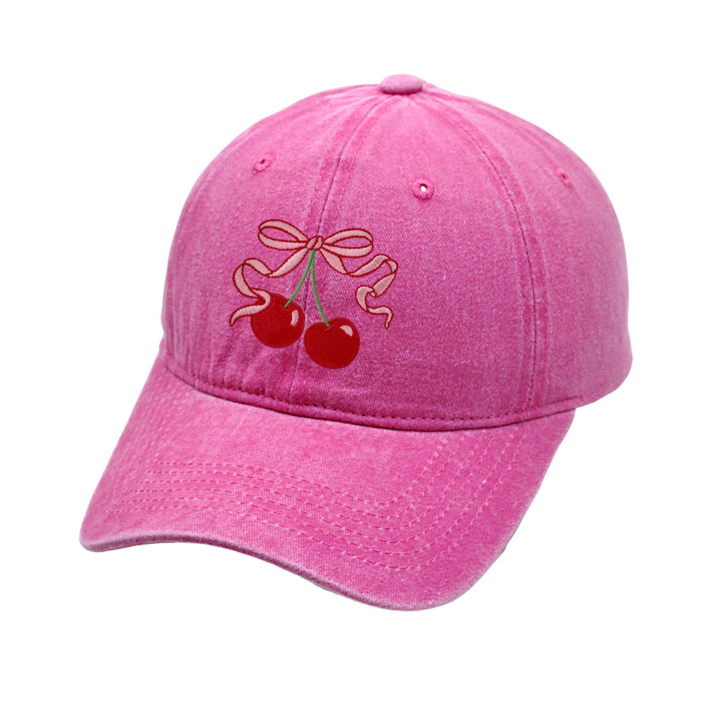 All Seasons Season Women's Cute Sweet Cherry Curved Eaves Baseball Cap