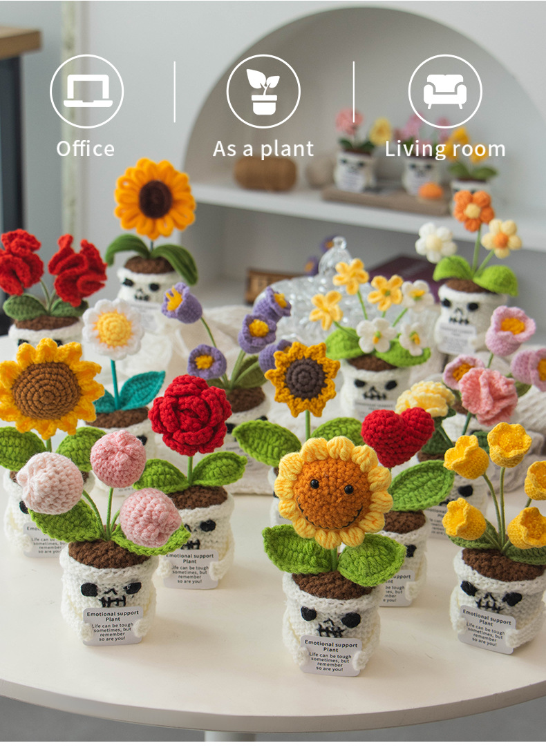 跨境万圣节搞怪玩偶积极鼓励盆栽摆件玩偶圣诞节礼物亚马逊新款详情7