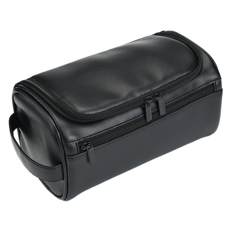 Nueva bolsa de cosméticos transfronteriza europea y americana de almacenamiento a prueba de agua de gran capacidad bolsa de lavado de cuero de viaje bolsa de almacenamiento multifuncional