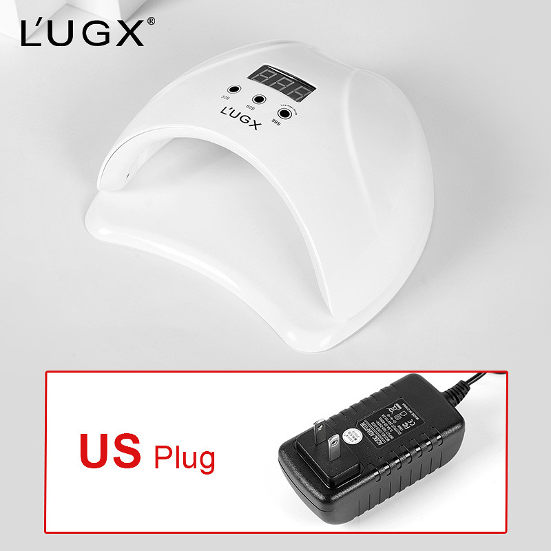 LUGX ouliyuan nueva máquina de fototerapia de uñas lámpara LED para hornear 48W de secado rápido inducción esmalte de uñas pegamento secador de lámpara de uñas