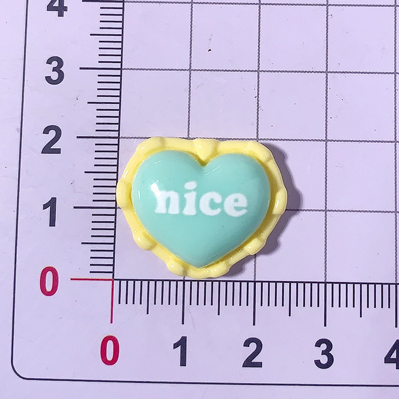 Creativo lindo lindo amor accesorios de resina hecha a mano crema pegamento clip de pelo DIY joyería caso de teléfono móvil material hebilla de zapatos