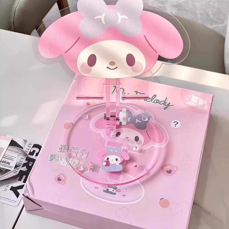 かわいいハローキティ猫携帯電話ホルダーデスクトップ ipad タブレットユニバーサル調整可能なアクリル装飾品|undefined