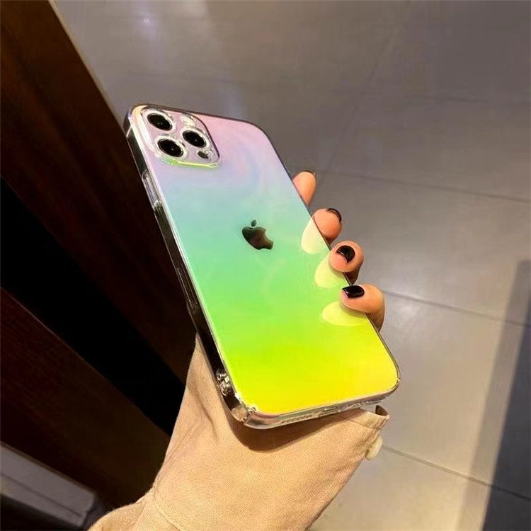 Transparent Colorful Laser Mobile Phone Case Wholesale Nihaojewelry display picture 1