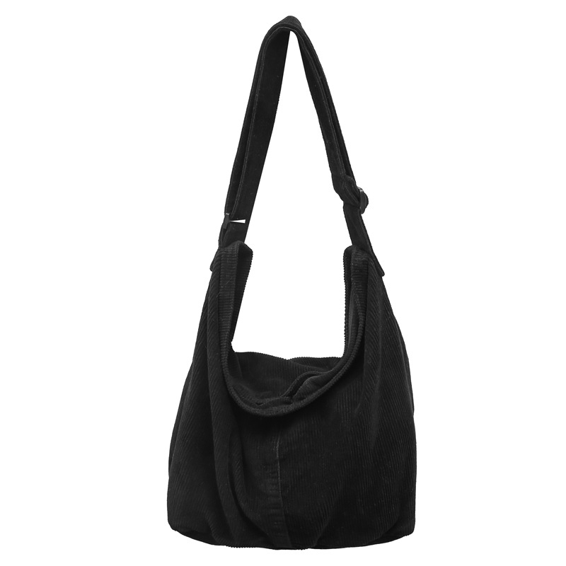 Bolso femenino 2024 nuevo estilo literario japonés bolso de lona de gran capacidad bolso de estudiante de estilo perezoso simple y versátil