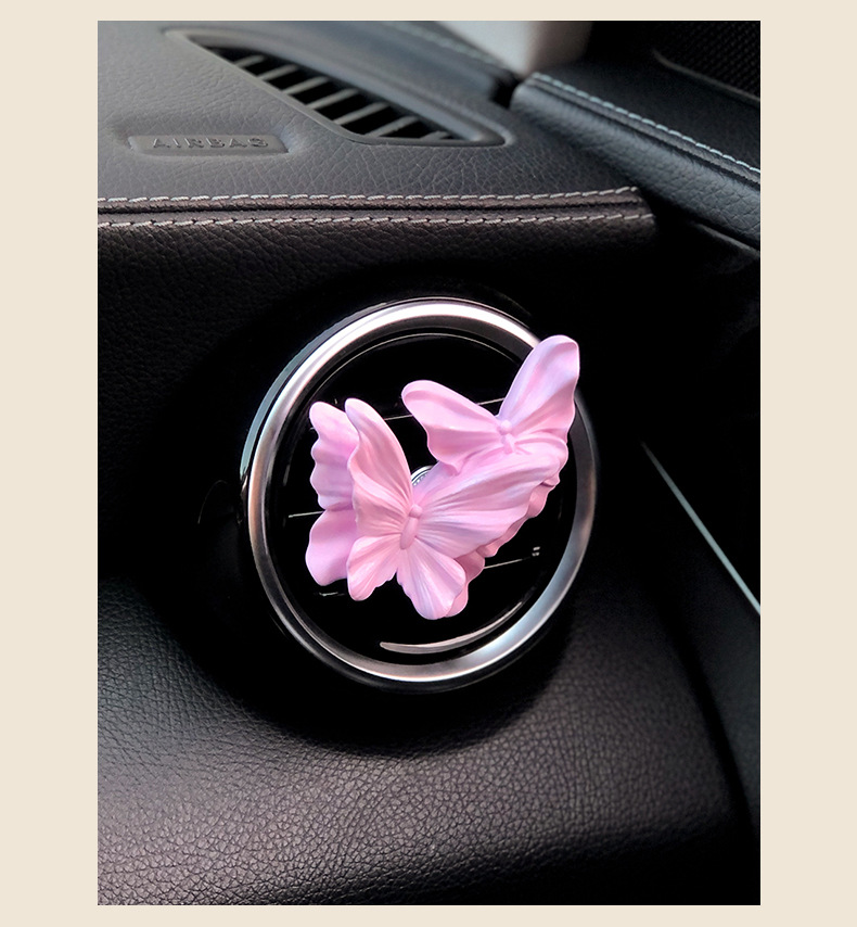 Butterfly Car Aromatherapy Air Outlet Decoration Car Perfume High-grade Fragrance Expansion Stone Car Accessories Ornaments Gift for Women