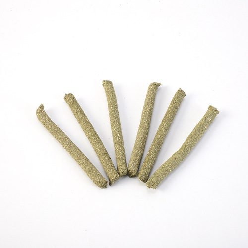 Small pet grass stick molar stick 6 bags in bags rabbit guinea pig chinchilla molar teeth healthy pet snacks pet supplies