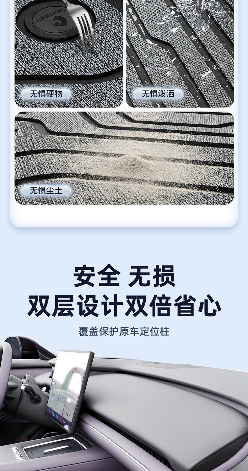 Suitable for Xiaomi YU7 SU7 new model, TPE car floor mats and trunk mat, eco-friendly, waterproof, and wear-resistant
