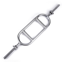 电镀杠铃杆目型环形哑铃杆双握举重空心奥杆健身器材批发直供