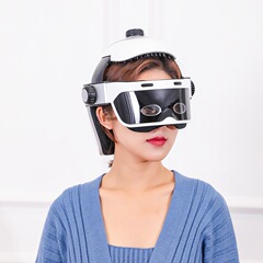 頭部マッサージ器ヘルメット自動頭皮マッサージ器偏頭痛緩和疲労助眠経絡疎通器クロスボーダー