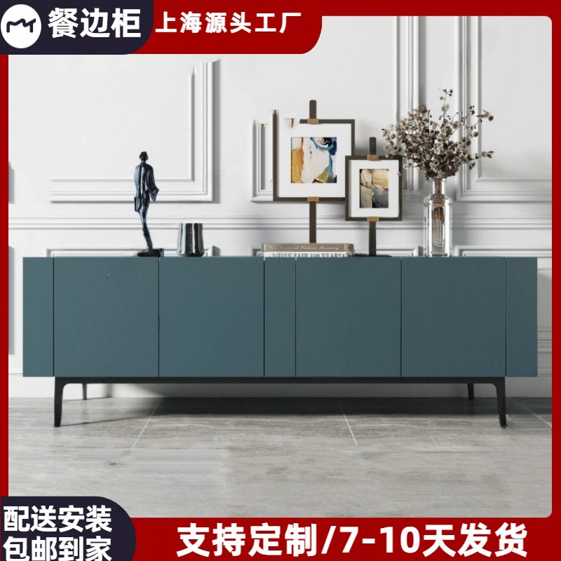 北欧烤漆电视柜实木客厅视听柜现代简约地柜创意个性边柜茶几组合