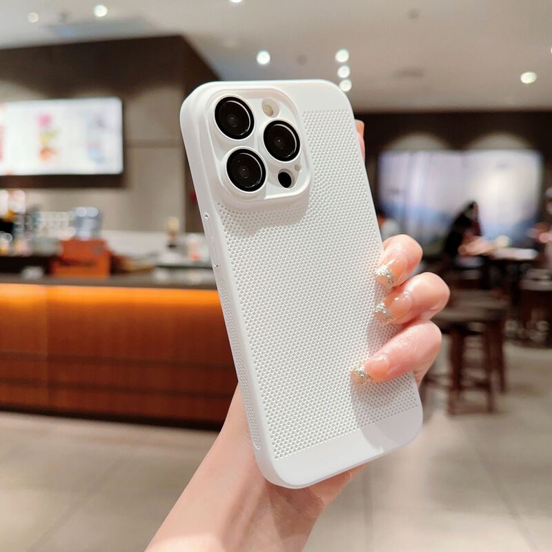 iPhone17promax対応 放熱性抜群の精密穴あきスマホケース Apple 16/15 耐衝撃 14 保護カバー 人気トレンド|undefined