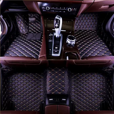 Modelə uyğun ayaqaltı, Granta all-day car special - specific-model-year-notes-or-message-customer-service-black-rice-noodle-single-layer-diamond-lattice