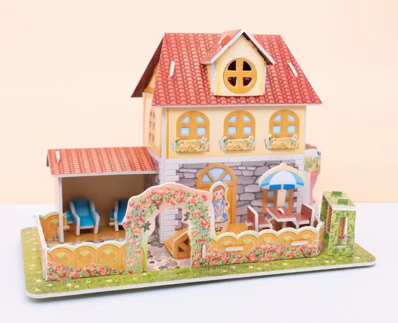 3d立体パズル子供親子玩具建築家手作り益智紙模型プレゼント|undefined