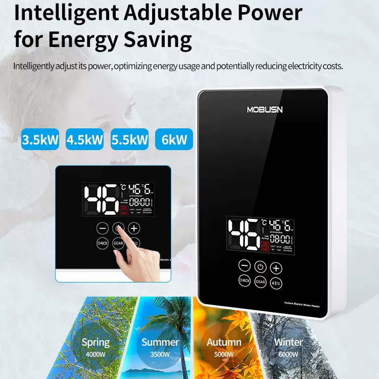 厂家直销即热式电热水器外贸专供出口跨境电商家用速热恒温热水器