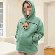 2025新款欧美加绒摇粒绒卫衣男女同款连帽宽松休闲保暖跨境热销