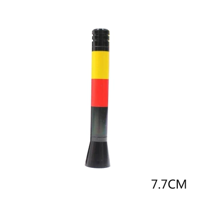 Mini antenna car modified: vehicle antenna - yellow-red-black-77cm