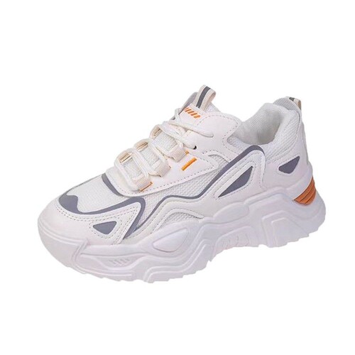 Ladies Casual Shoes 2025 Spring and Autumn Season Elevated Mesh Korean Style Student Thick Sole Outdoor Sports Dad Shoes Casual Versatile