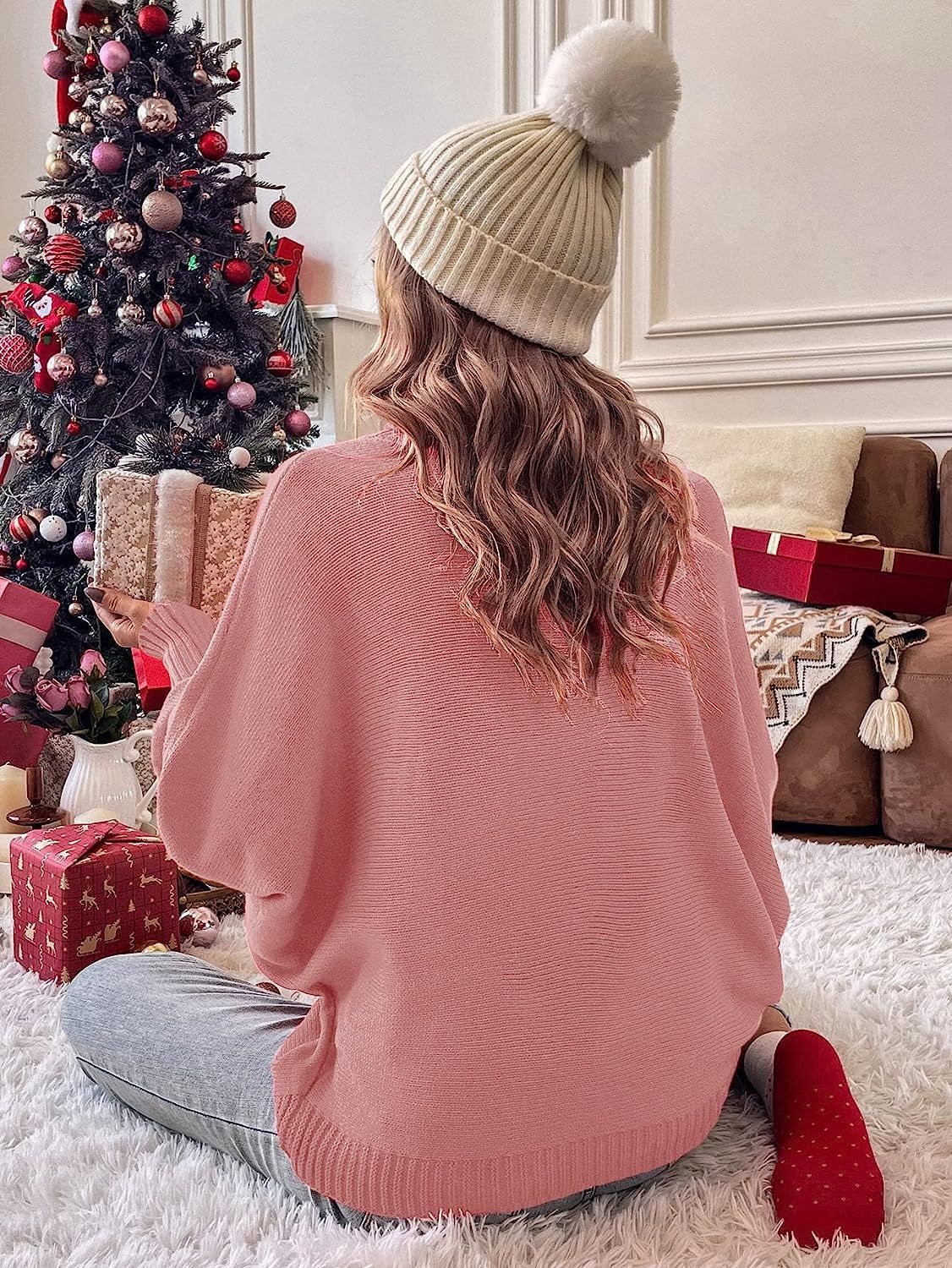 350g Weight Long Sleeve Sleeve Length Pullovers Placket Type Batwing Sleeve Sleeve Type Polyester, Polyacrylonitrile Fiber Fabric Type Long Top Length Sweater Tops Type Daily Occasion Turtleneck Neckline Loose Fit Type Christmas Festival Letter Pattern Winter, Autumn Season Women's Gender Embroidery Design Streetwear Style Wholesale Women's Streetwear Letter Long Sleeve Embroidery Sweaters & Cardigans 20